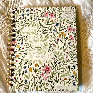 Deluxe Hard Cover Prayer Journal by Blue Chair Blessing 9 x 7 NEW Spiral Bound